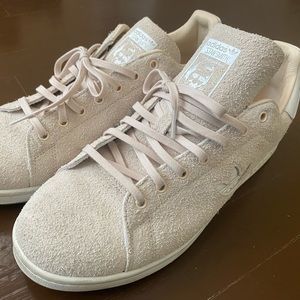 Adidas Stan Smith Suede Sneakers Cream White 11